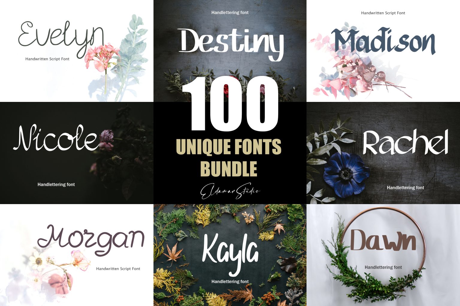 100 Unique Fonts Bundle (100% discount) | SharewareOnSale